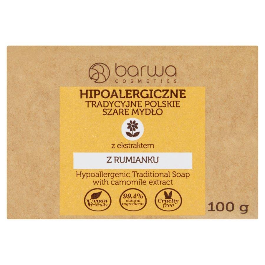 Barwa Hypoallergenic Traditional Polish Gray Soap with Chamomile Extract 100g