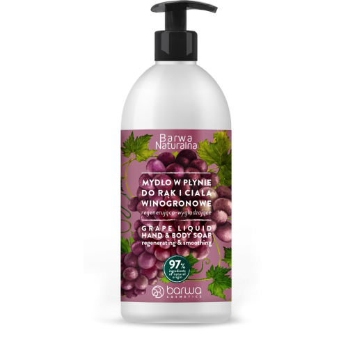 Barwa Natural Regenerating Liquid Soap Grape 500ml