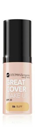 Bell HypoAllergenic Great Cover Make-Up SPF20 Hypoallergenic Intensive Coverage Mousse Foundation 06 Buff 20g