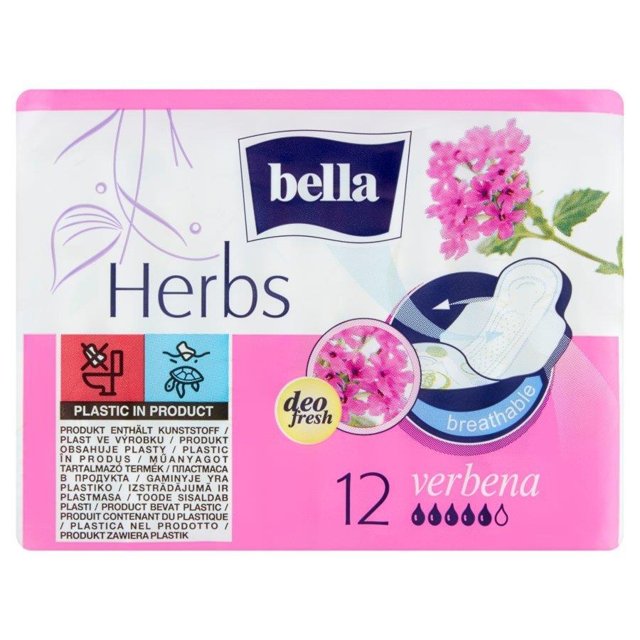 Bella Herbs Verbena Sanitary Pads 12 Pieces