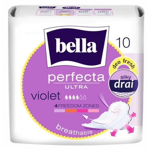 Bella Perfecta Ultra Violet Ultrathin Sanitary Pads 10 Pieces