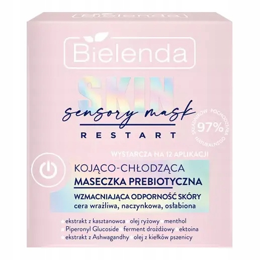 Bielenda Skin Restart Sensory Prebiotic Mask Soothing and Cooling Strengthening Skin Resistance 50ml