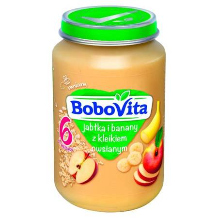 BoboVita Dessert Apples and Bananas with Oat Glue for Babies after 6 Months 190g