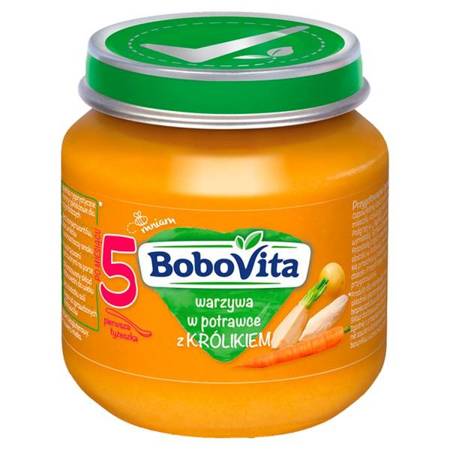 BoboVita Vegetables Dish with Rabbit for Infants after 5th Month 125g