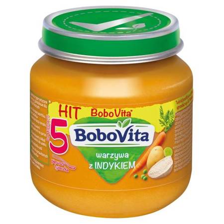 BoboVita Vegetables Dish with Turkey for Infants after 5th Month 125g