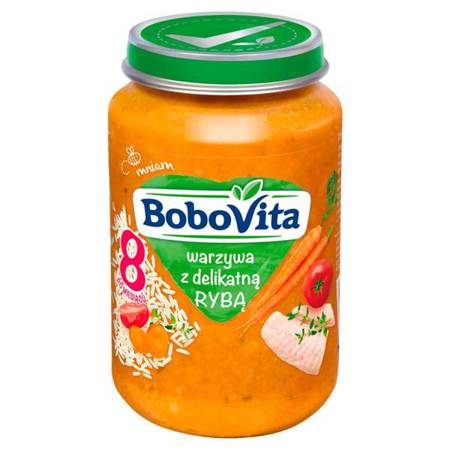 BoboVita Vegetables with Mild Fish Dish for Babies after 8th Month 190g