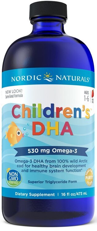 Children's DHA, 530mg Omega-3 Strawberry - 473 ml.