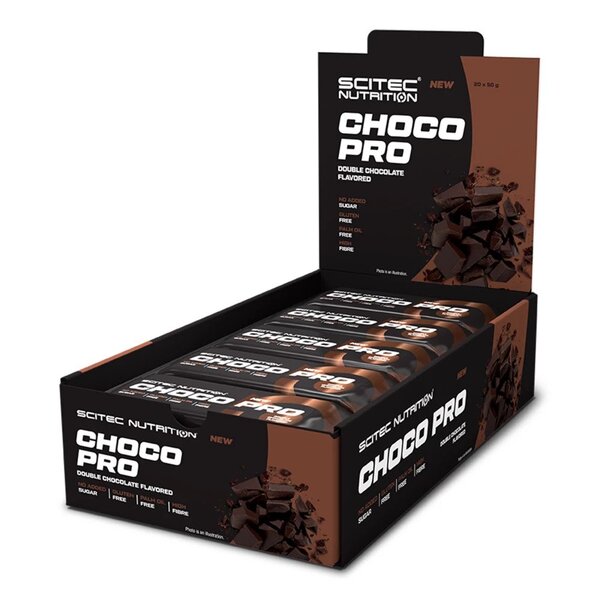 Choco Pro Bar, Double Chocolate - 20 x 50g