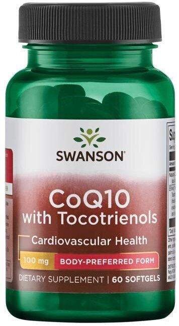 CoQ10, 100 mg (with 10mg Tocotrienols) - 60 softgels