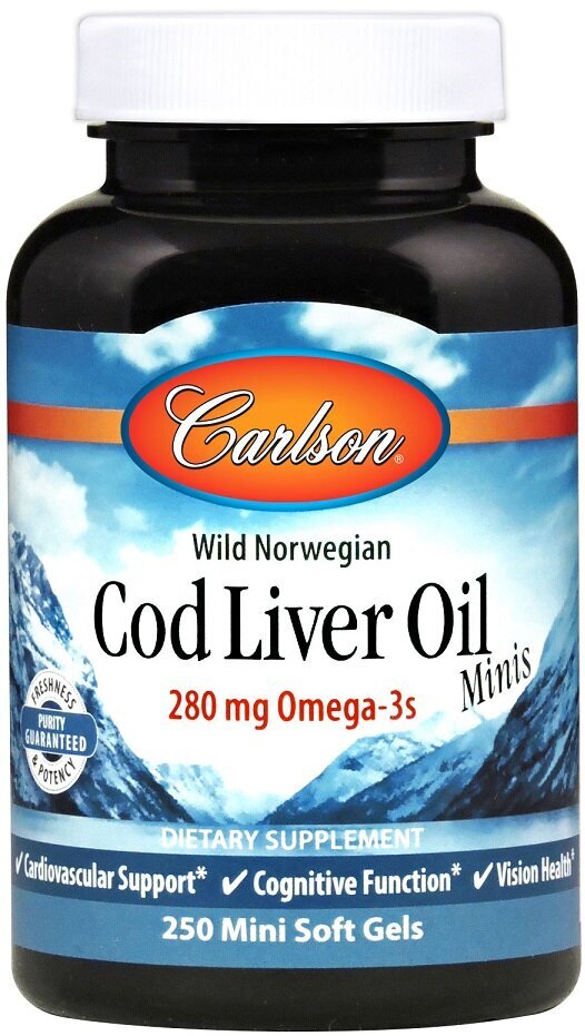 Cod Liver Oil Minis, 280mg - 250 mini softgels