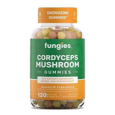 Cordyceps Mushroom Gummies, Mango & Pineapple - 120 gummies