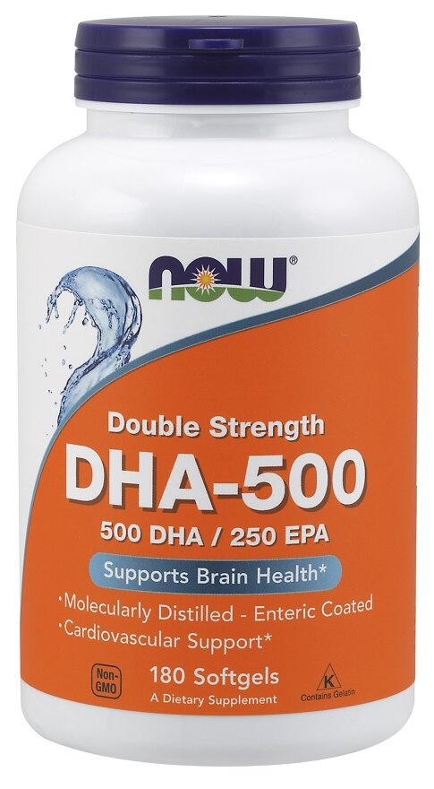 DHA-500, 500 DHA / 250 EPA - 180 softgels