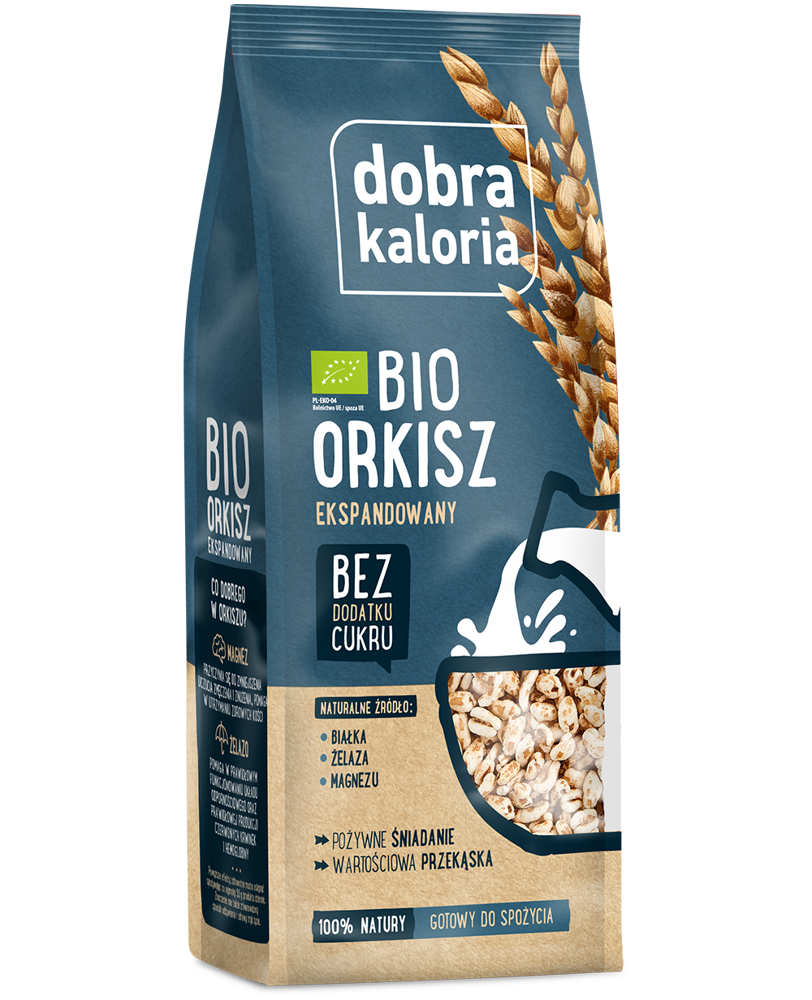 Dobra Kaloria Bio Puffed Spelt Iron Magnesium and Protein Source without Sugar 100g