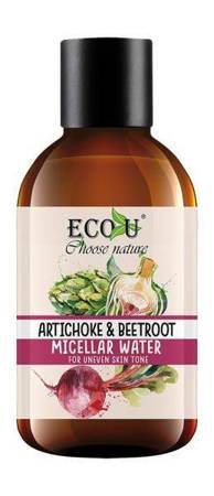 Eco U Beetroot and Artichoke Micellar Water with Vitamin C for Uneven Skin Tone 200ml