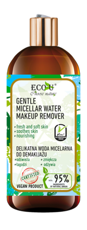Eco U Viva Vegan Delicate Soothing Micellar Water for Make-Up Removal 500ml