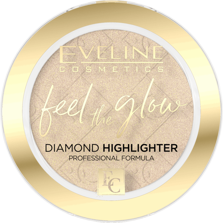 Eveline Feel the Glow Vegan Velvet Face Diamond Highlighter in Stone 01 Sparkle 5g