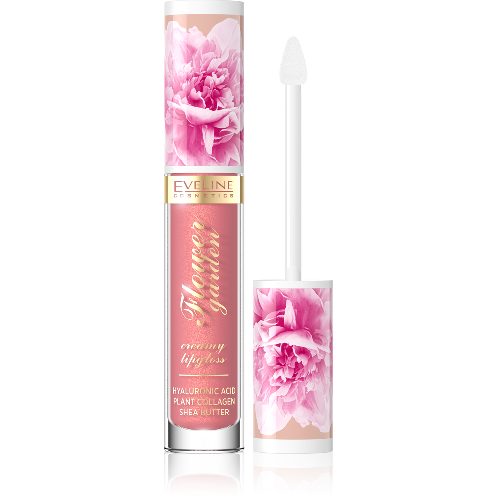 Eveline Flower Garden Creamy Lip Gloss No.02 Sweet Daisy Vegan 4.5ml
