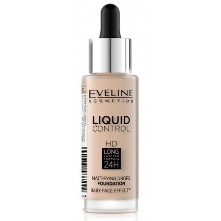 Eveline Liquid Control Foundation with Dropper 010 Light Beige 32ML