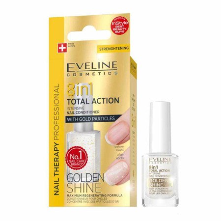 Eveline Nail Therapy Conditnioner 8in1 Golden Shine 12ml