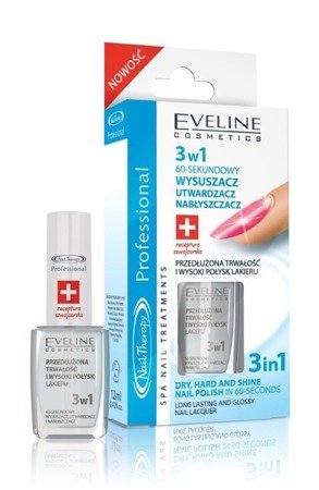 Eveline Nail Therapy Professional 3in1 60-second Drier Hardener Shine 12ml