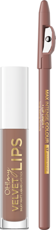 Eveline OML Silky Matt Liquid Lipstick & Contour Lip Liner 14 Choco Truffle 4,5ml
