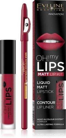 Eveline Oh My Lips Lipstick Matt Liquid Crayon no 05 Red Passion 1 pc