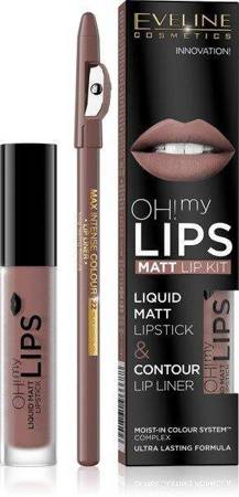 Eveline Oh My Lips Liquid Lipstick Crayon no 02 Milky Chocolate 1 pc