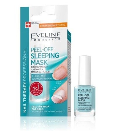Eveline Pell Off Sleeping Mask Rebuilding Nourishing Nail Mask Hard Nails 12ml