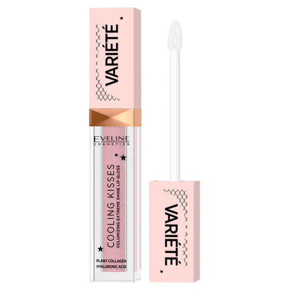 Eveline Variete Cooling Kisses Lip Gloss Enlarging Lips No.02 Sugar Nude 6.8ml