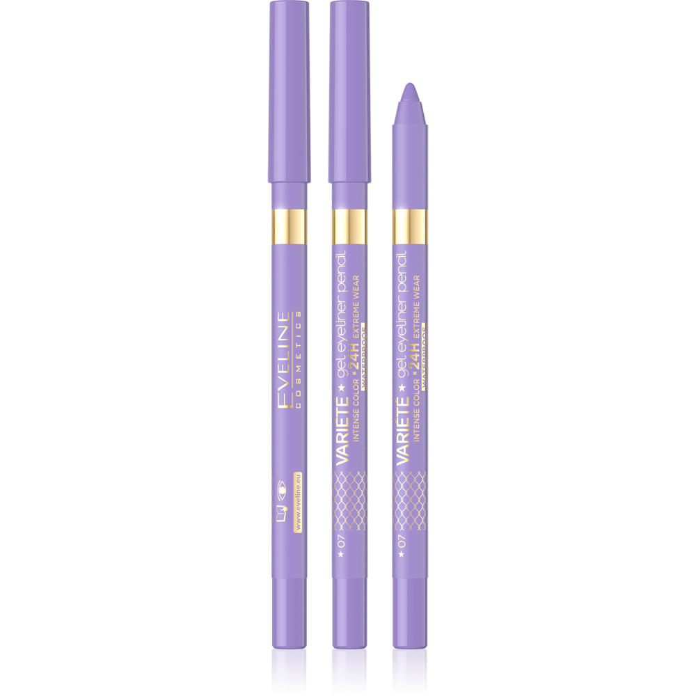 Eveline Variete Waterproof Gel Eyeliner Pencil No.07 Lavender 1 Piece