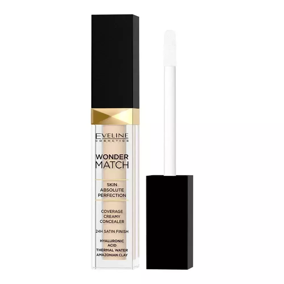 Eveline Wonder Match Light Liquid Concealer with Hyaluronic Acid No. 1 Light 7ml