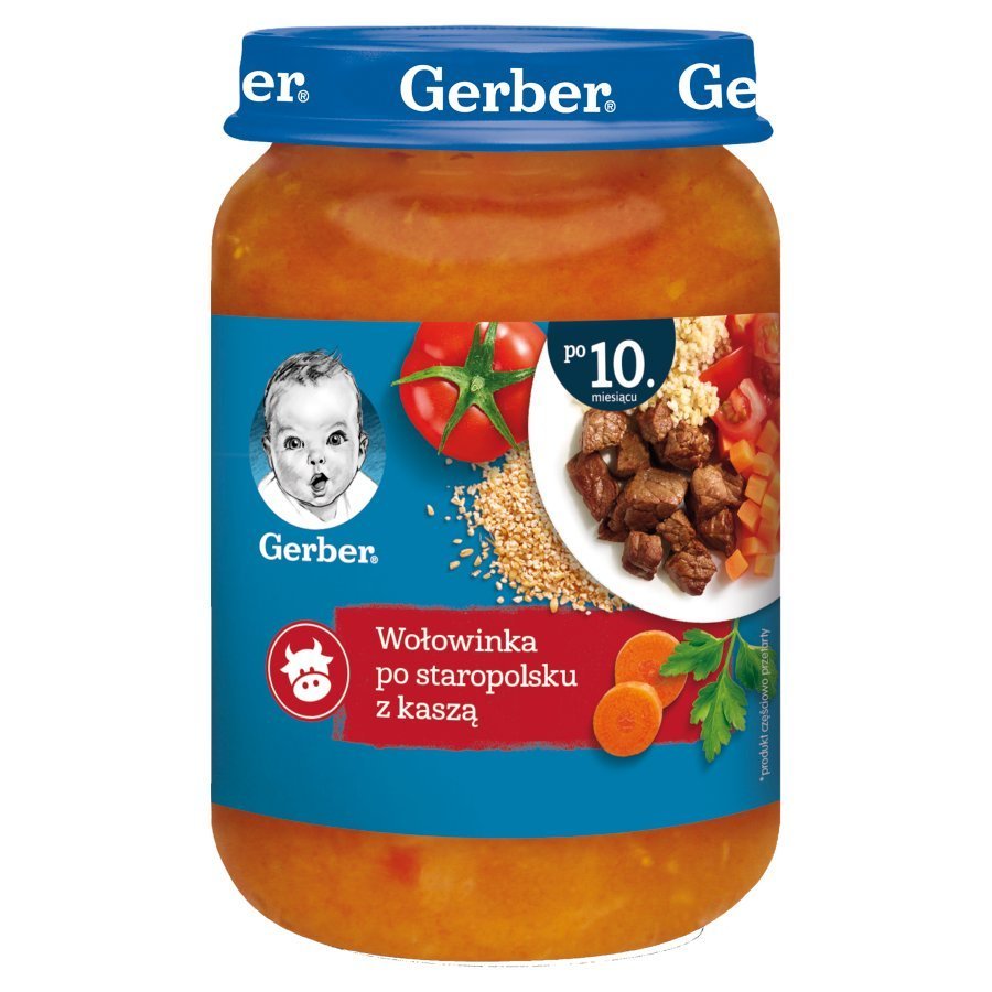 Gerber Old Polish Style Beef with Groats for Babies after 10 Months 190g