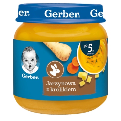 Gerber Vegetable Salad with Rabbit for Babies after 5th Month 125g