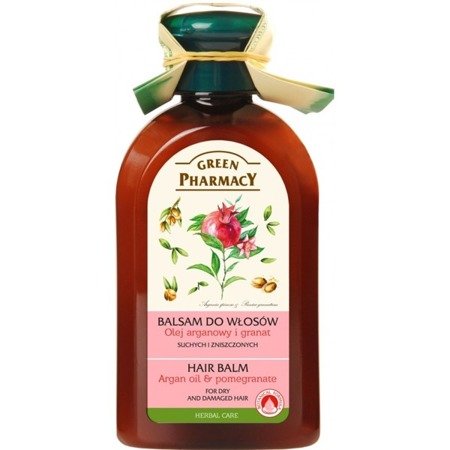 Green Pharmacy Balm for Dry and Damaged Hair Argan Oil and Pomegranate 300 ml