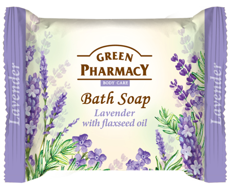 Green Pharmacy Bath Soap Lavender with Flaxseed Oil 100g