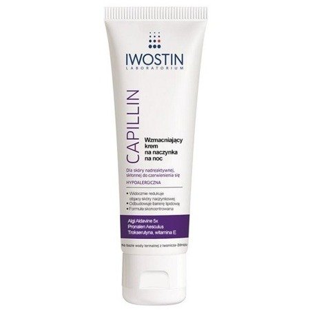 Iwostin Capillin Strengthening Night Cream for Vascular Skin 40ml BEST BEFORE 30.09.2022