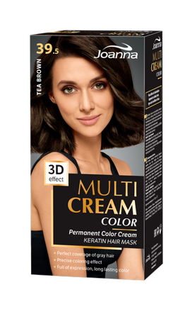 Joanna Multi Cream Long Lastin  Intense Shine Hair Colour Keratin Tea Bronze 39.5