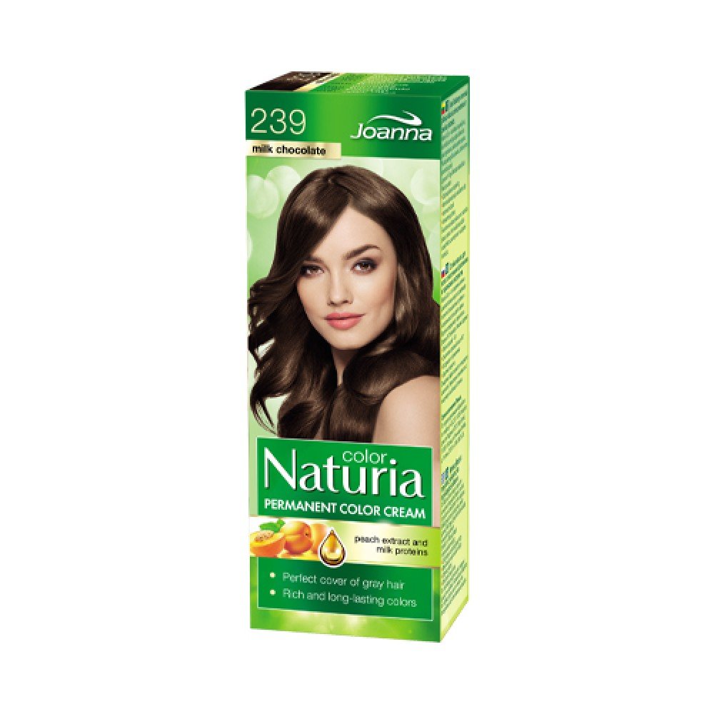 Joanna Naturia Color Permanent Hair Color Paint Care Shine Milk Chocolate 239 100ml