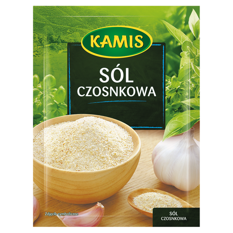 Kamis Garlic Salt for Meat Rubbing Dishes with Vegetables and Mushrooms 35g