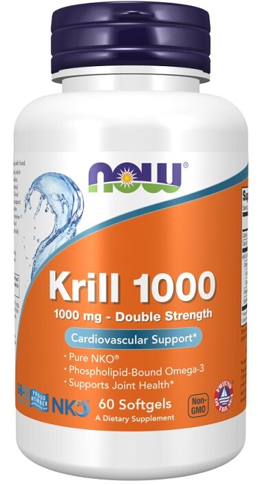 Krill Oil, 1000mg Double Strength - 60 softgels