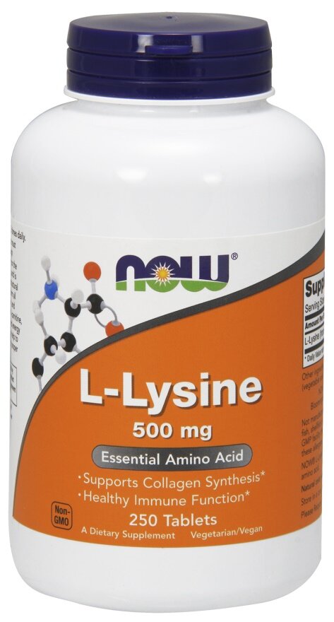 L-Lysine, 500mg - 250 tablets