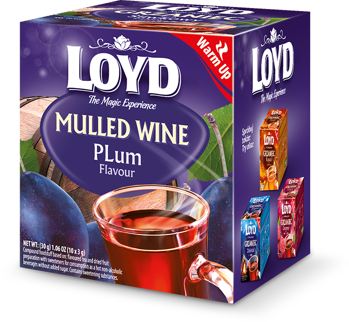 Loyd The Magic Experience Mulled Wine Tea with Plum Flavour 10x3g