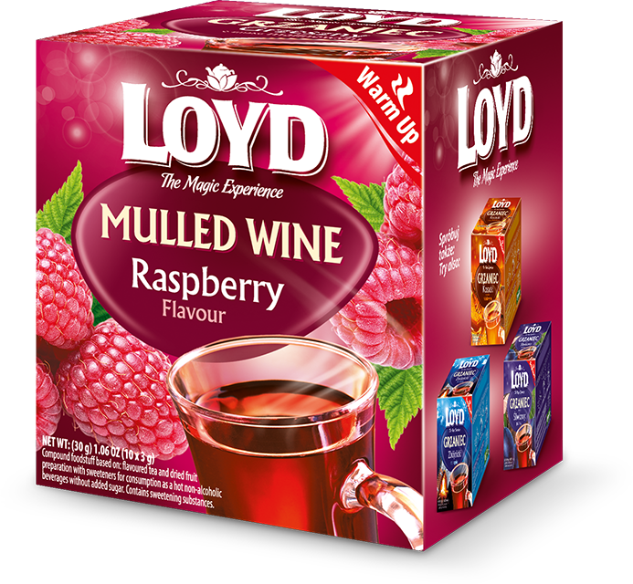 Loyd The Magic Experience Mulled Wine with Raspberry Flavor 10x3g