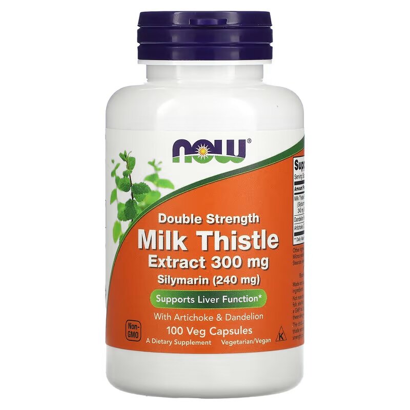 Milk Thistle Extract with Artichoke & Dandelion, 300mg Double Strength - 100 vcaps