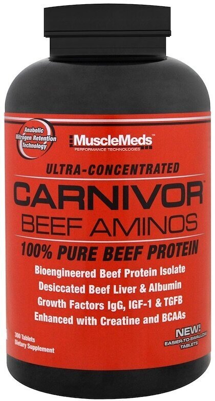 MuscleMeds Carnivor Beef Aminos 300 Tablets