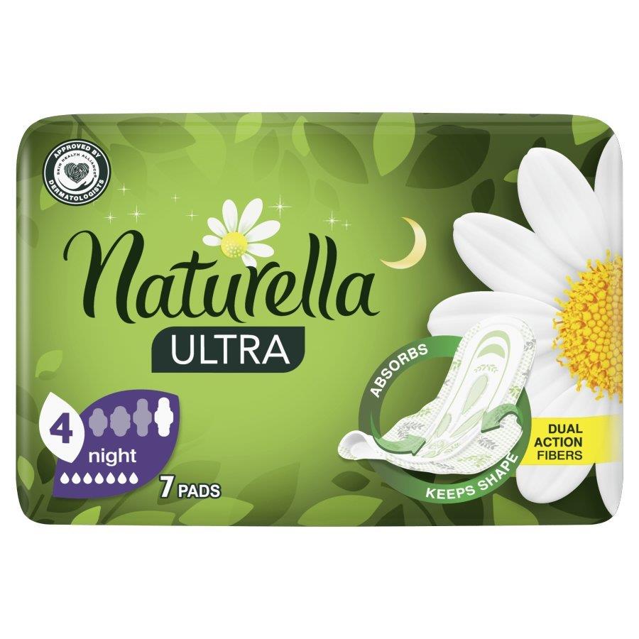 Naturella Ultra Night Sanitary Napkins with Wings 7 Pieces