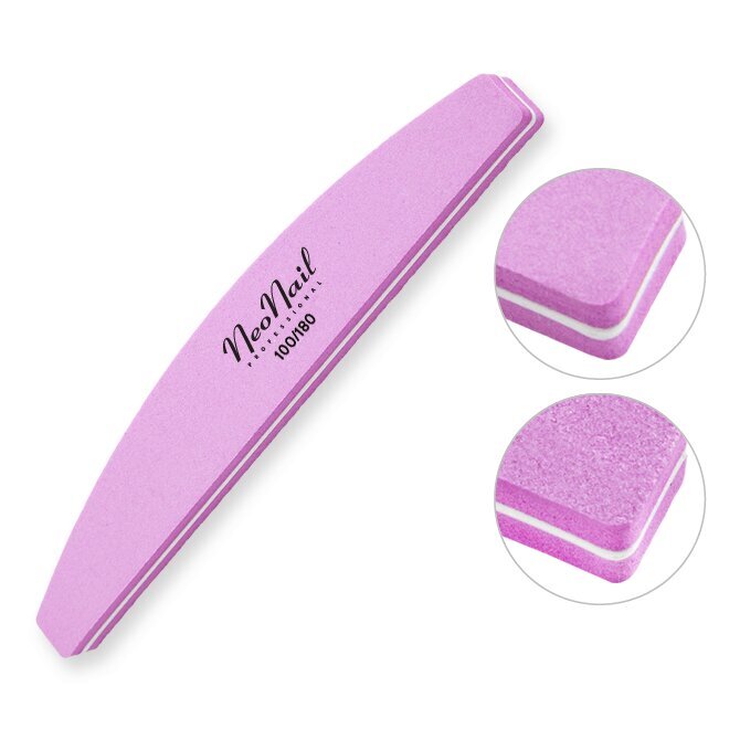 NeoNail Nail Polisher Boat 100/180 Pink 1 Piece