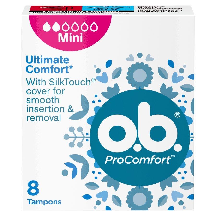 O.B. ProComfort Mini Tampons 8 Pieces