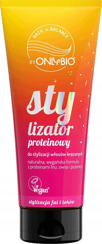 OnlyBio Protein Stylizer for Curly Hair with Flax Proteins Oats and Wheat 200ml