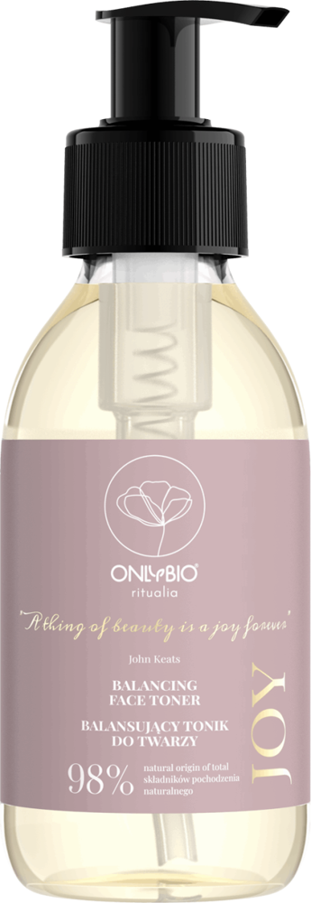 OnlyBio Ritualia Joy Balancing Face Tonic with White Tea and Damask Rose Hydrolates 150ml